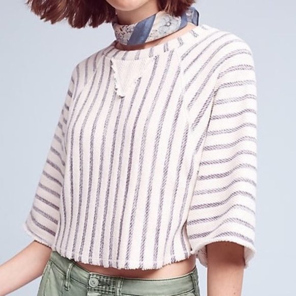 Dolan Coastal Stripes French Terry Pullover - XL - Picture 1 of 7